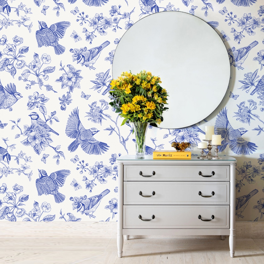 Обои Малус синий 1