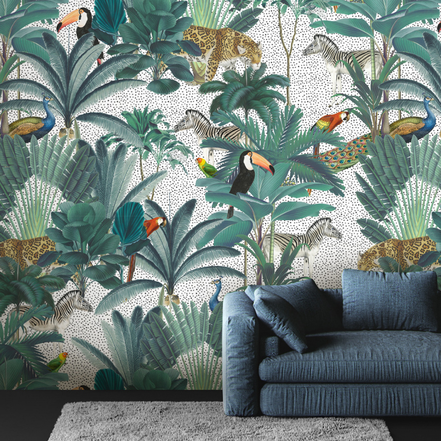 Обои Асплениум белый 1