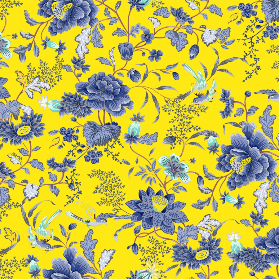 Обои Барвинок желтый 1