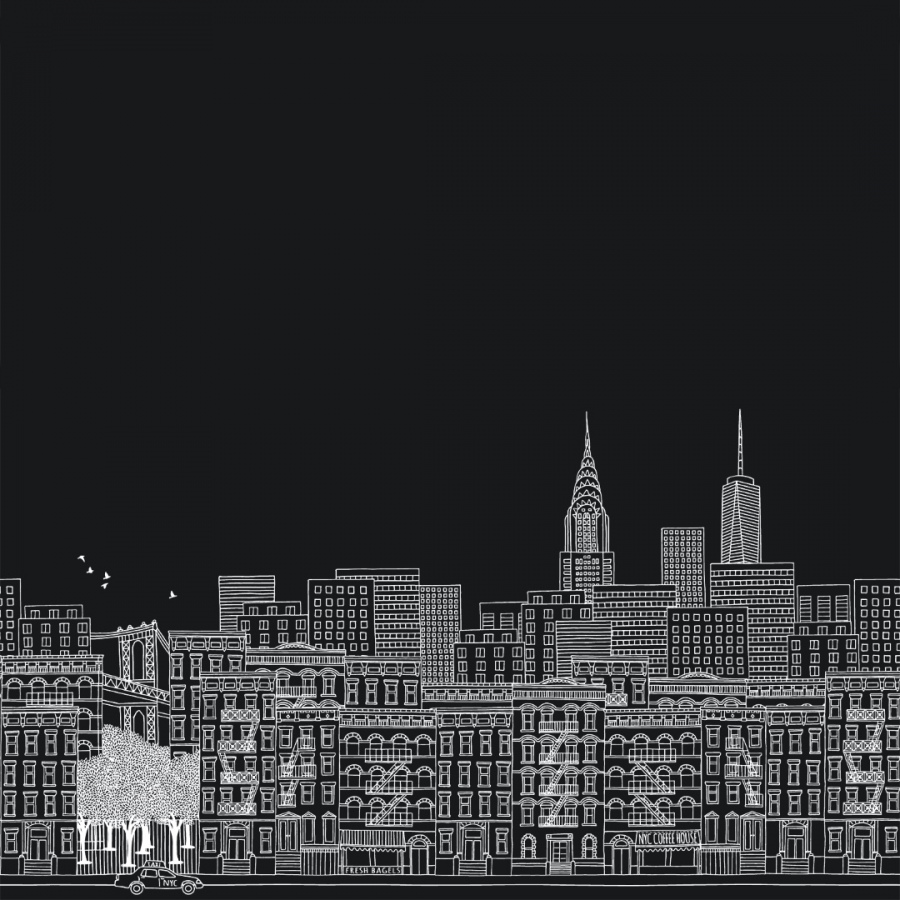 Обои Бруклин Блэк 1